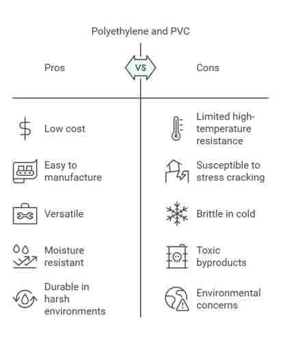 Advantages and Disadvantages of Polyethylene and Polyvinyl Chloride