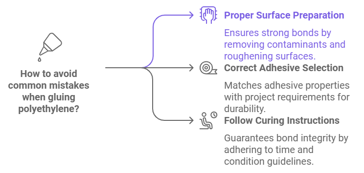 Common mistakes to avoid when gluing polyethylene