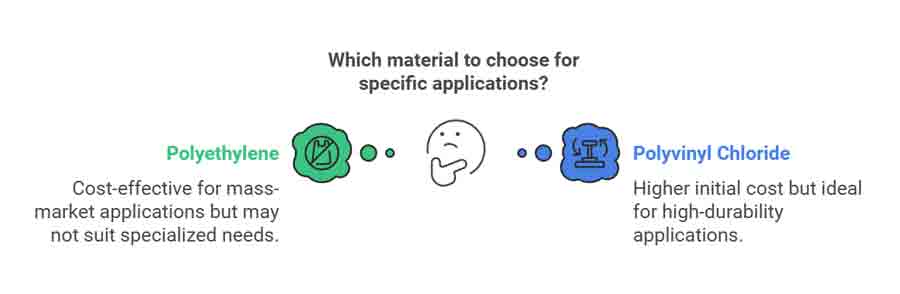 Cost Comparison of Polyethylene and Polyvinyl Chloride