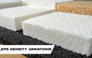Expanded polystyrene density variations