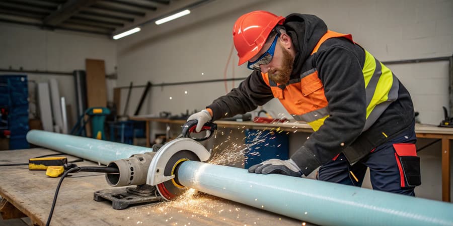 Cutting High Density Polyethylene with Circular Saw