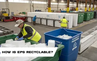 How is expanded polystyrene recyclable?
