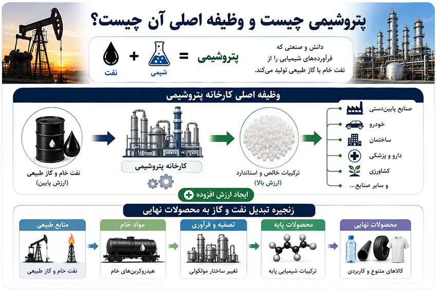 The task of the petrochemical plant کار پتروشیمی چیست